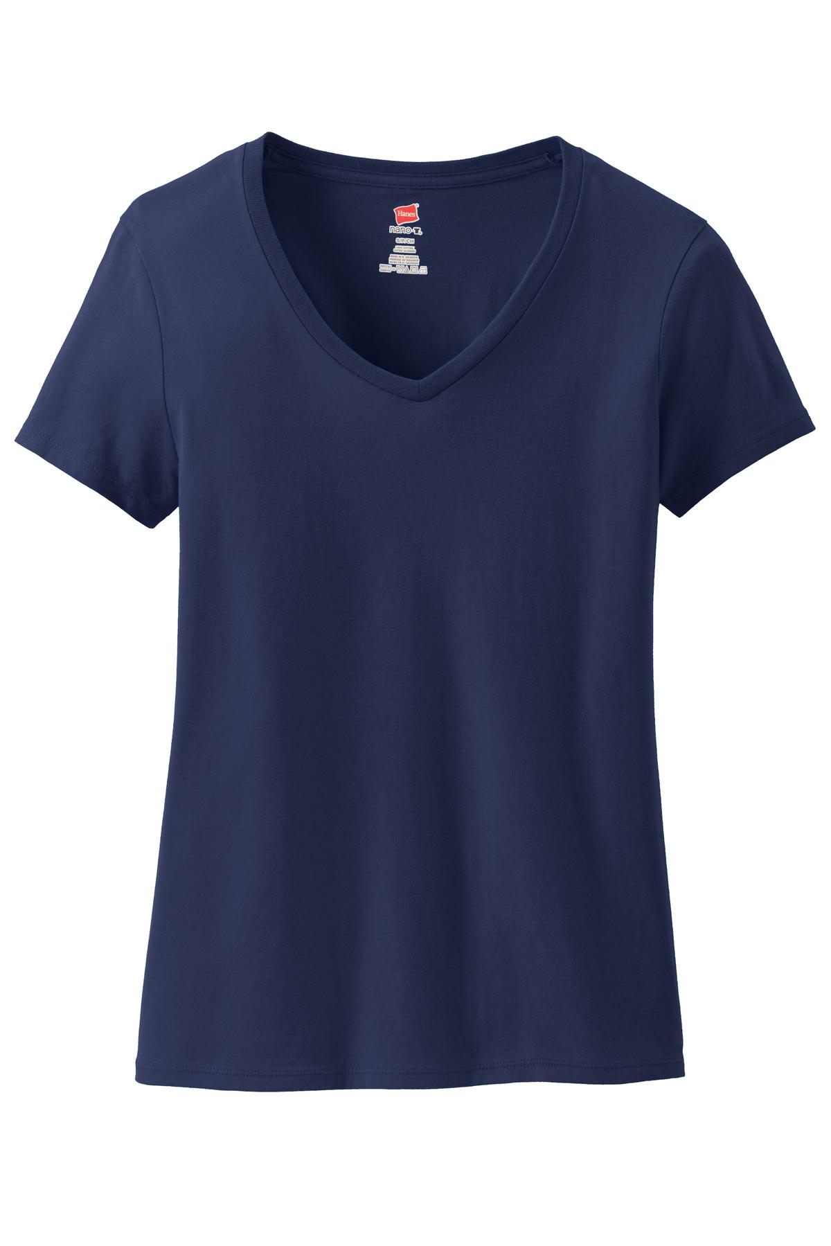Hanes® Women's Perfect-T Cotton V-Neck T-Shirt