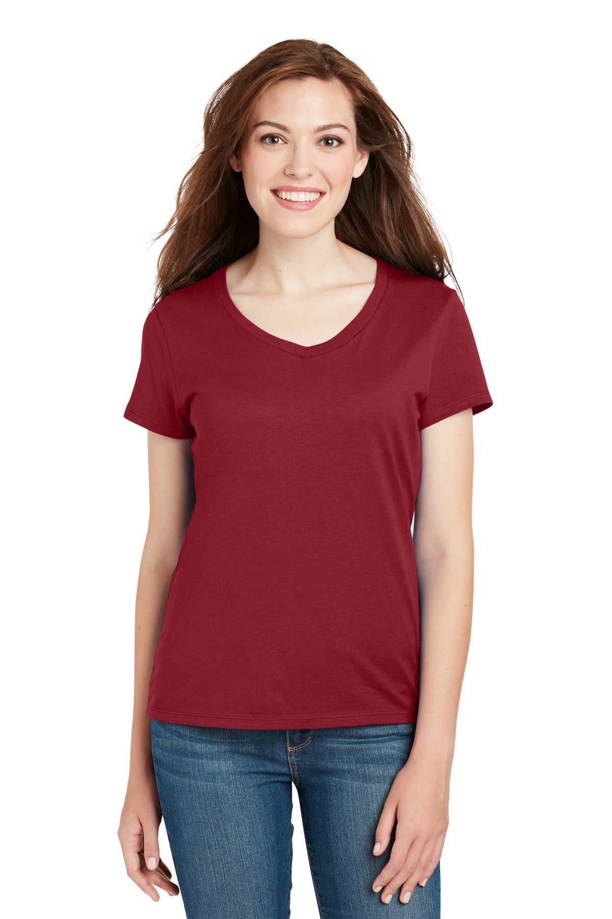 Hanes® Women's Perfect-T Cotton V-Neck T-Shirt