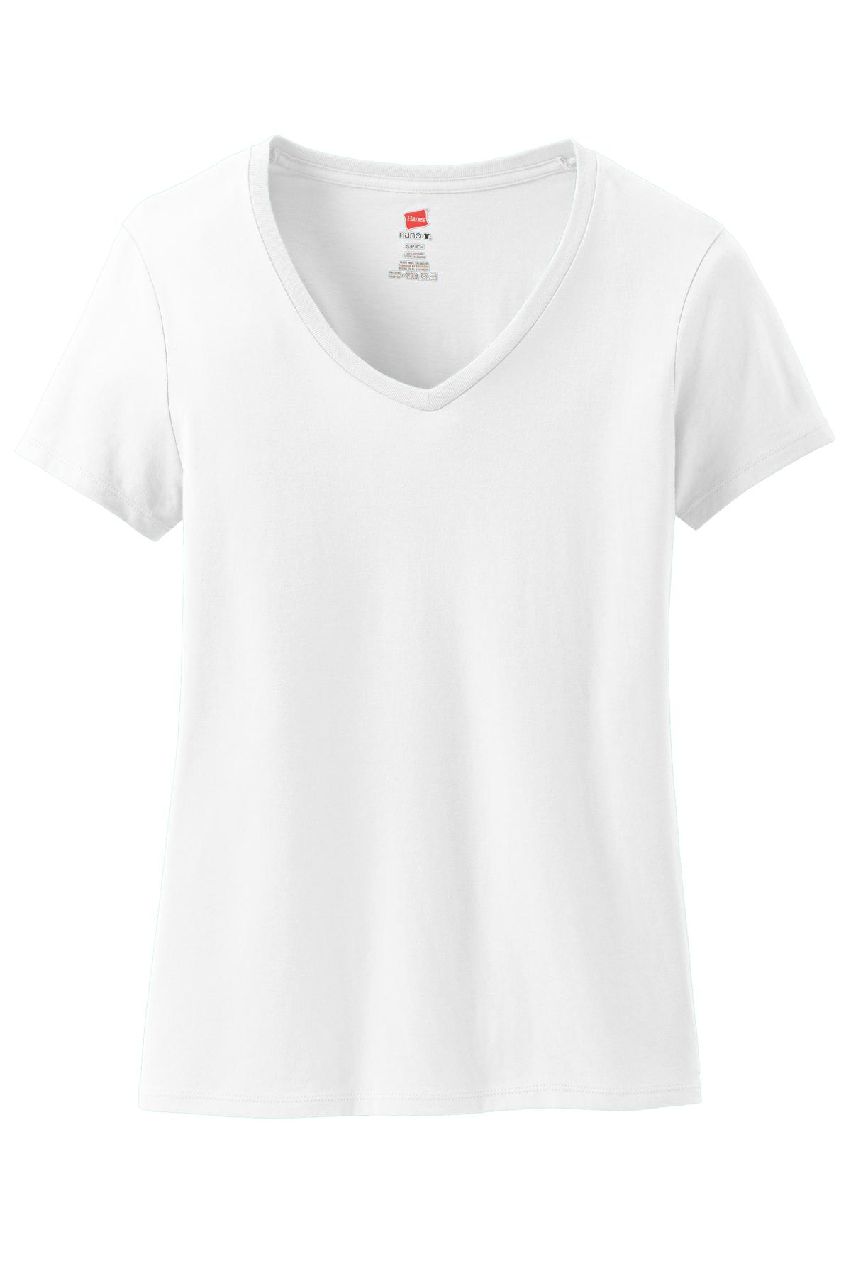 Hanes® Women's Perfect-T Cotton V-Neck T-Shirt