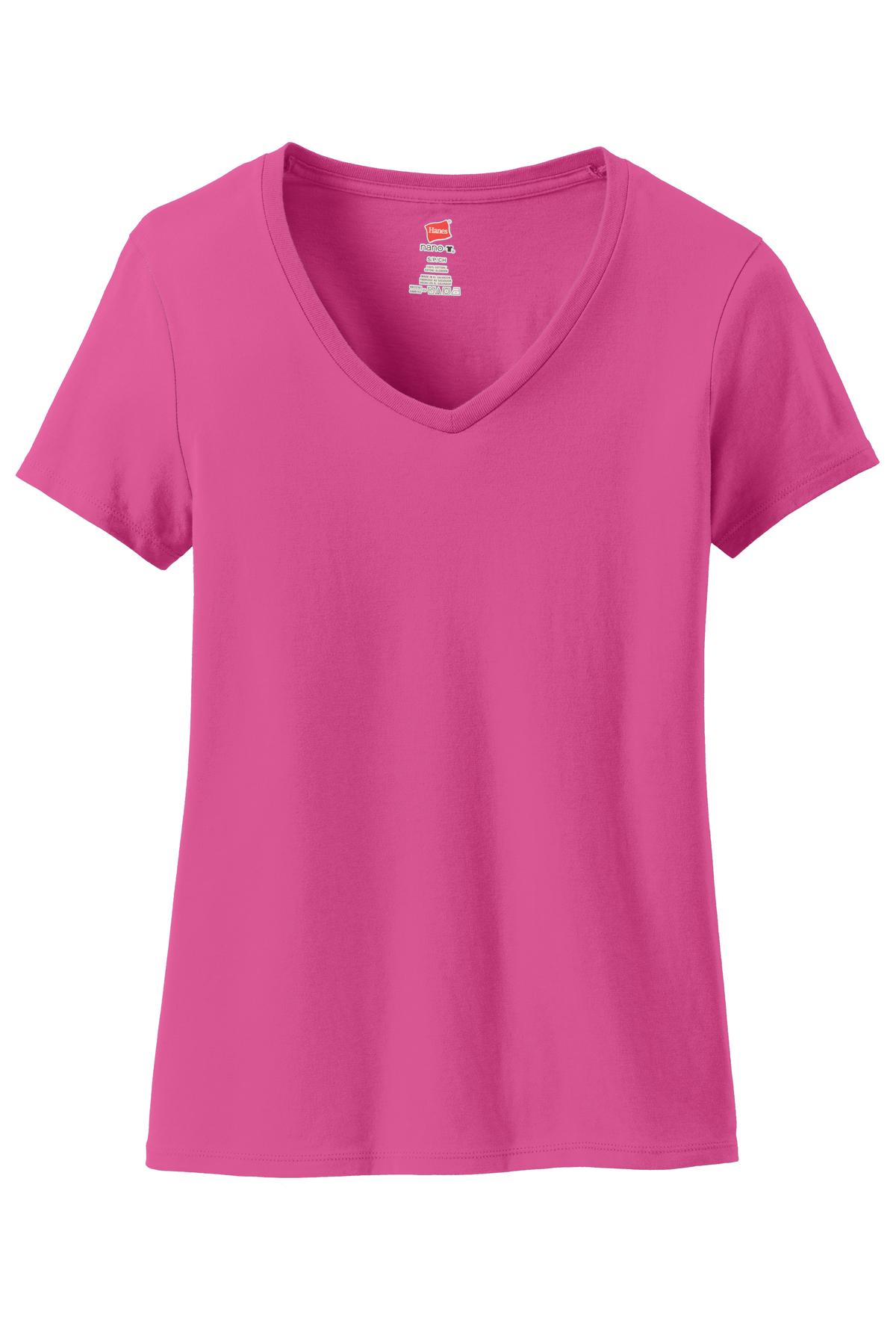 Hanes® Women's Perfect-T Cotton V-Neck T-Shirt