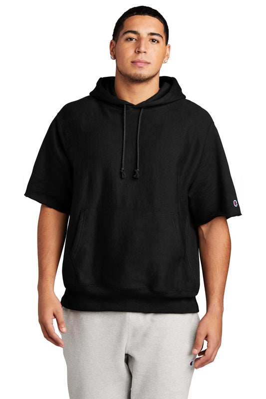 Champion® Reverse Weave® Short Sleeve Hooded Sweatshirt