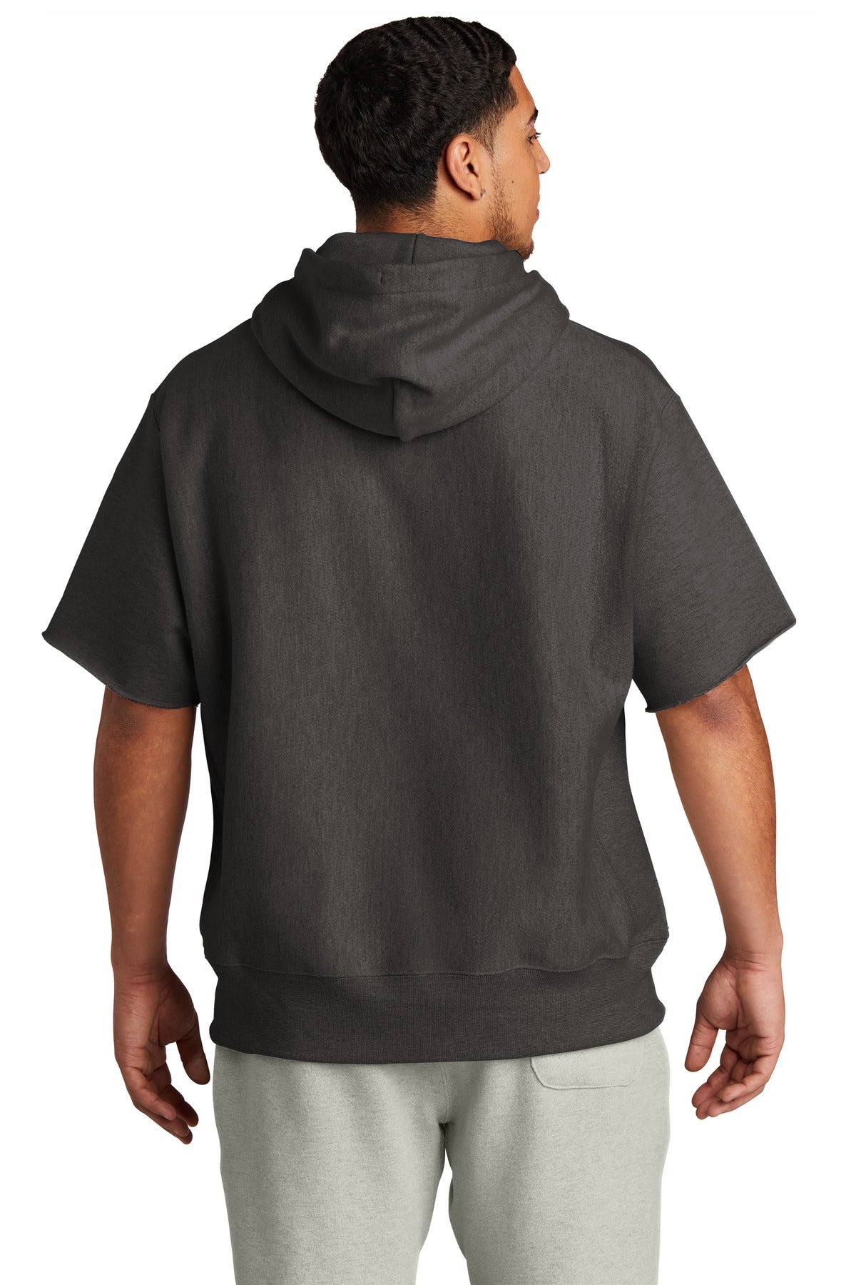 Champion® Reverse Weave® Short Sleeve Hooded Sweatshirt