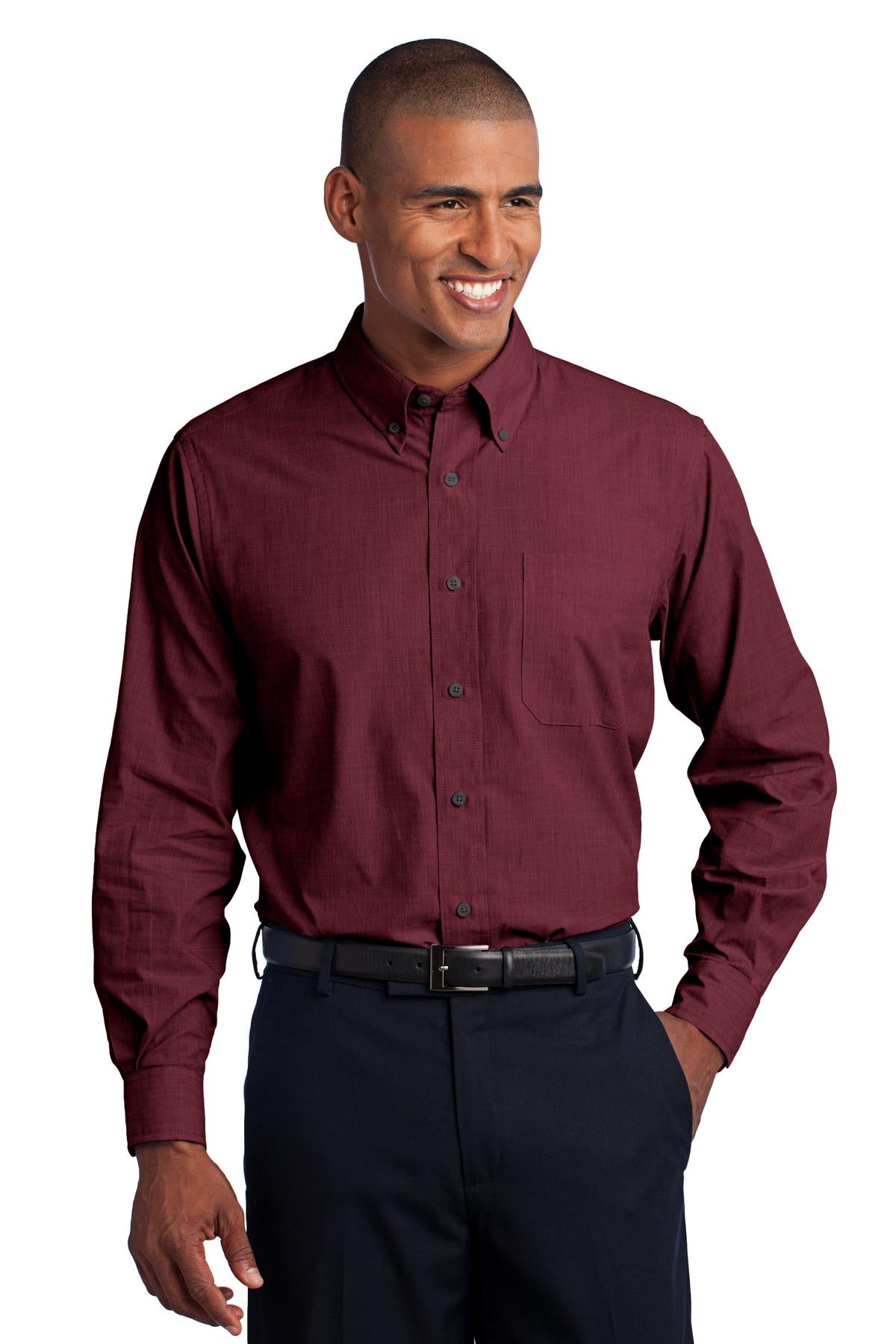 Port Authority® Crosshatch Easy Care Shirt