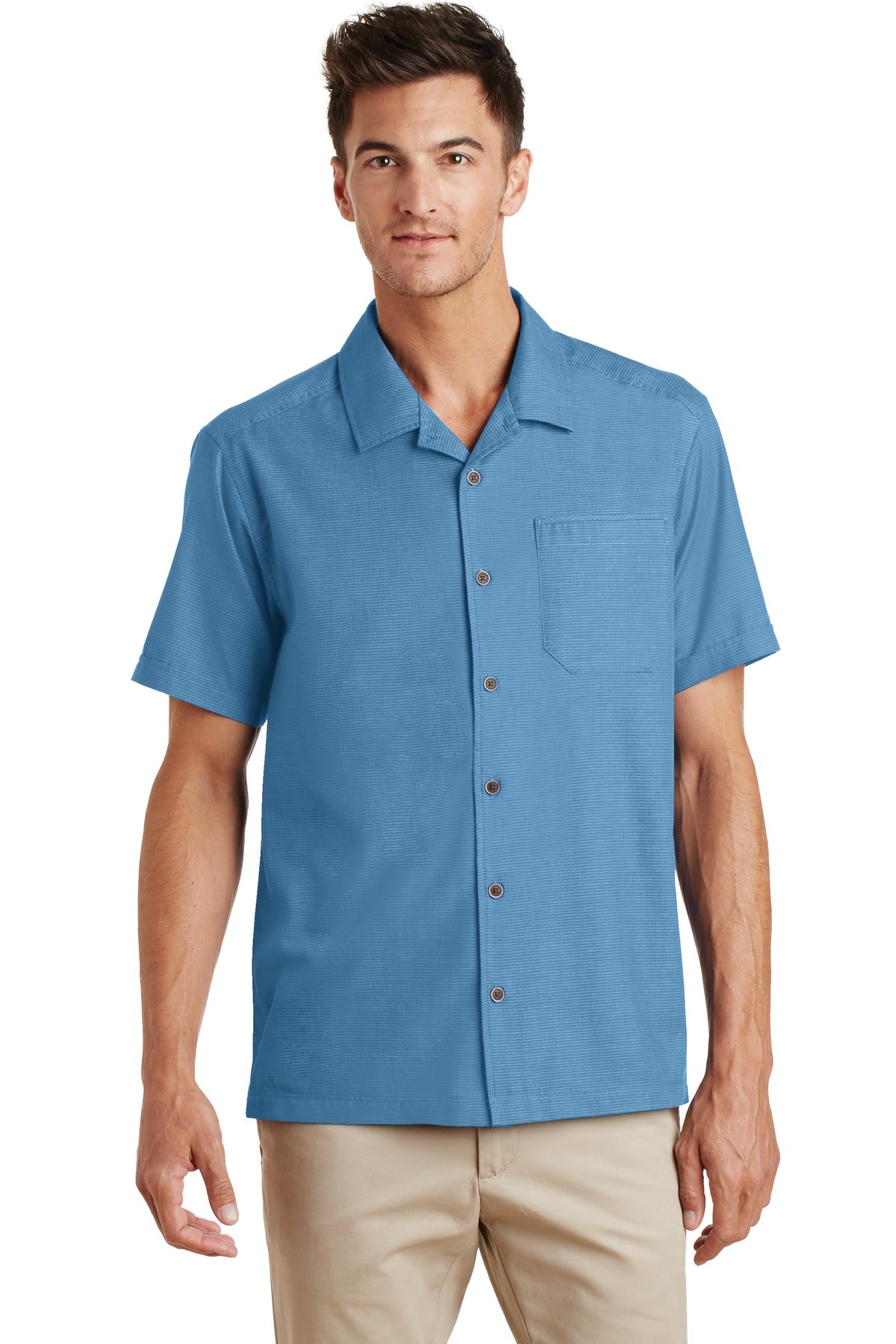 Port Authority® Textured Camp Shirt