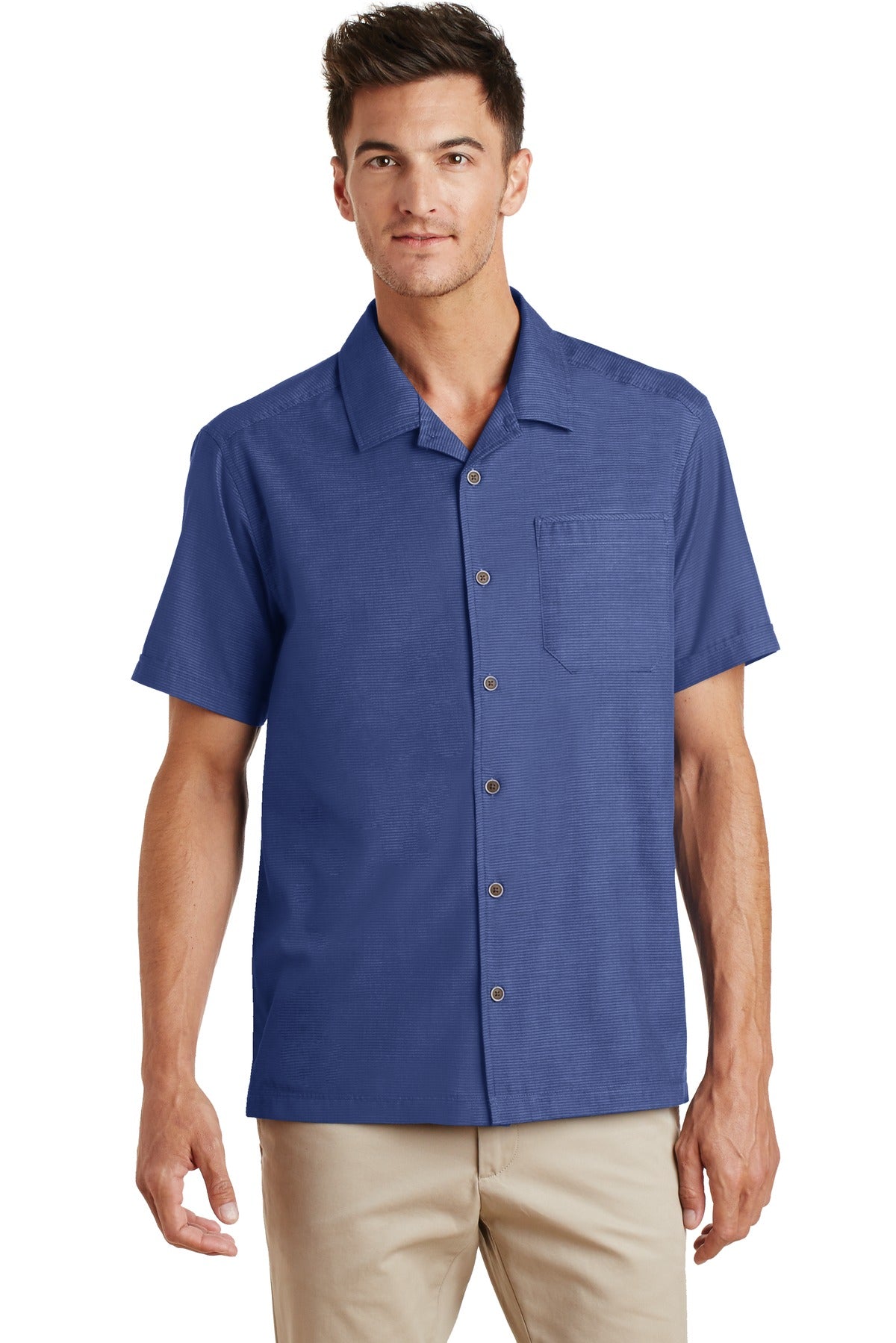Port Authority® Textured Camp Shirt
