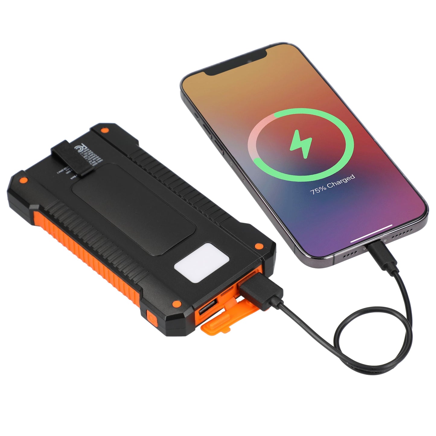 Helio 5000 mAh Solar Power Bank with Full Color Print