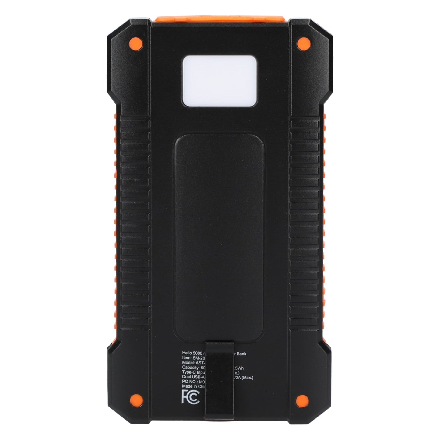 Helio 5000 mAh Solar Power Bank with Full Color Print