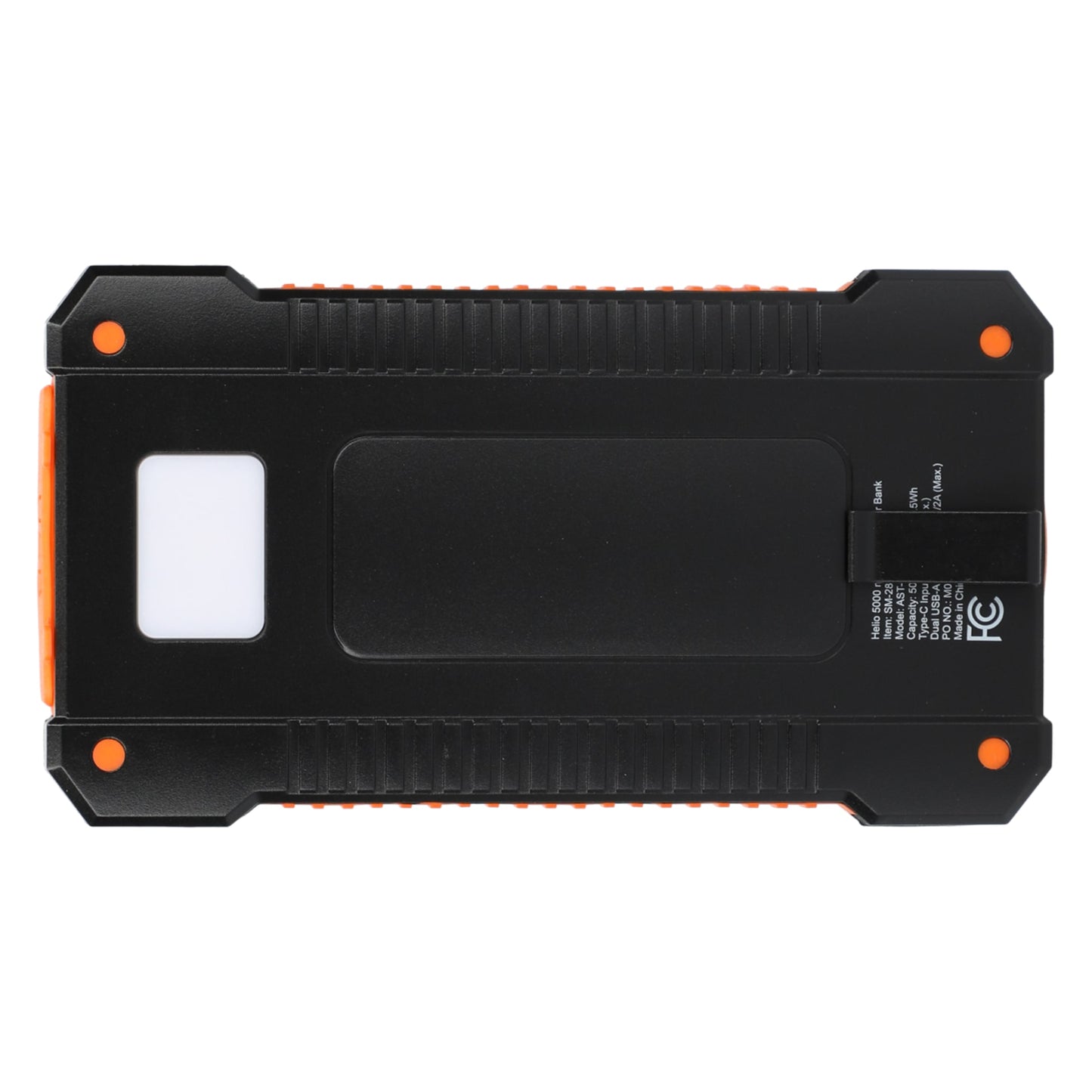 Helio 5000 mAh Solar Power Bank with Full Color Print