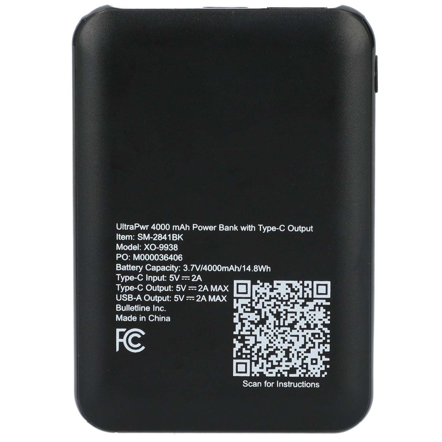 UltraPwr 4000 mAh Power Bank with Type-C Output with Full Color Print