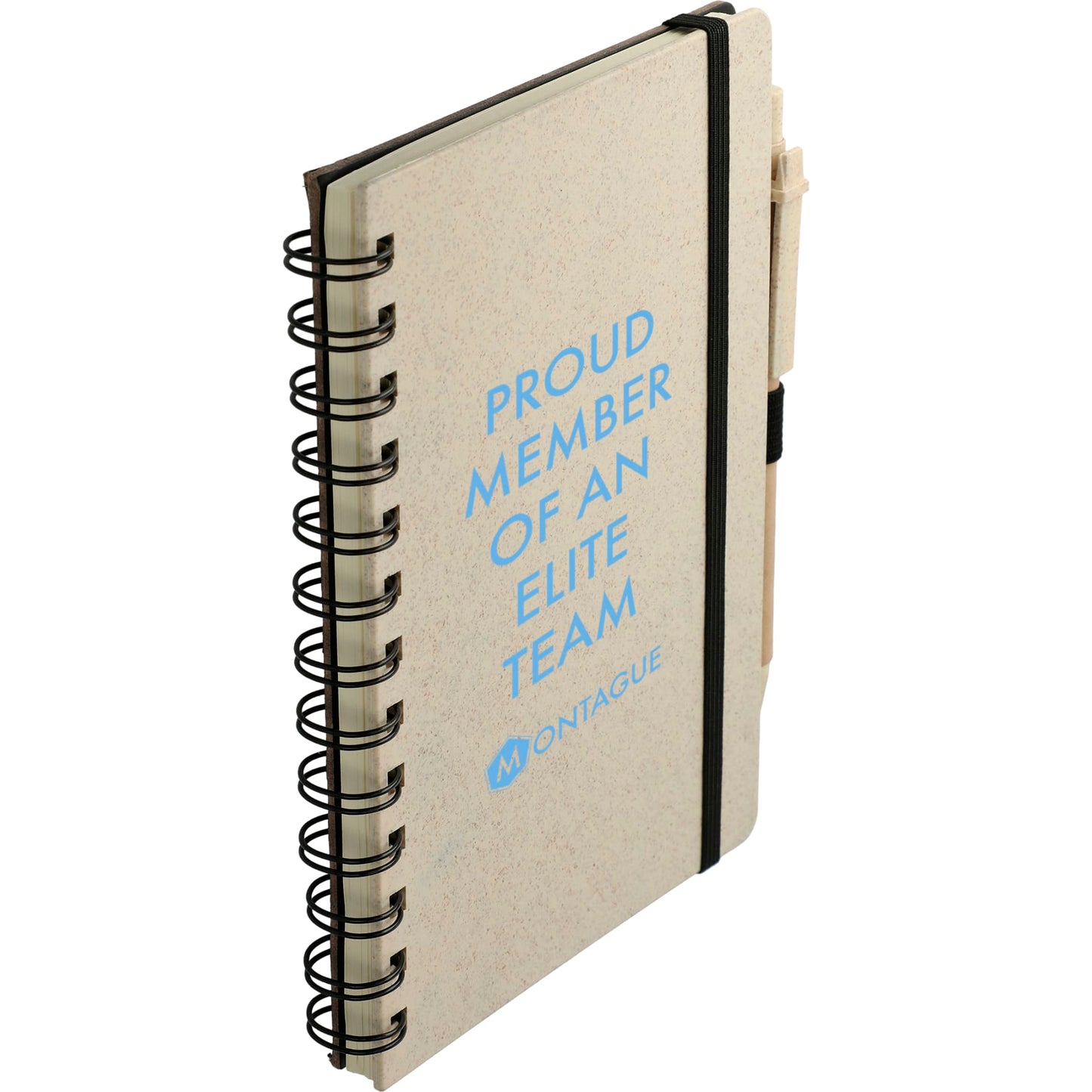 5" x 7" FSC® Mix Wheat Straw Notebook with Pen