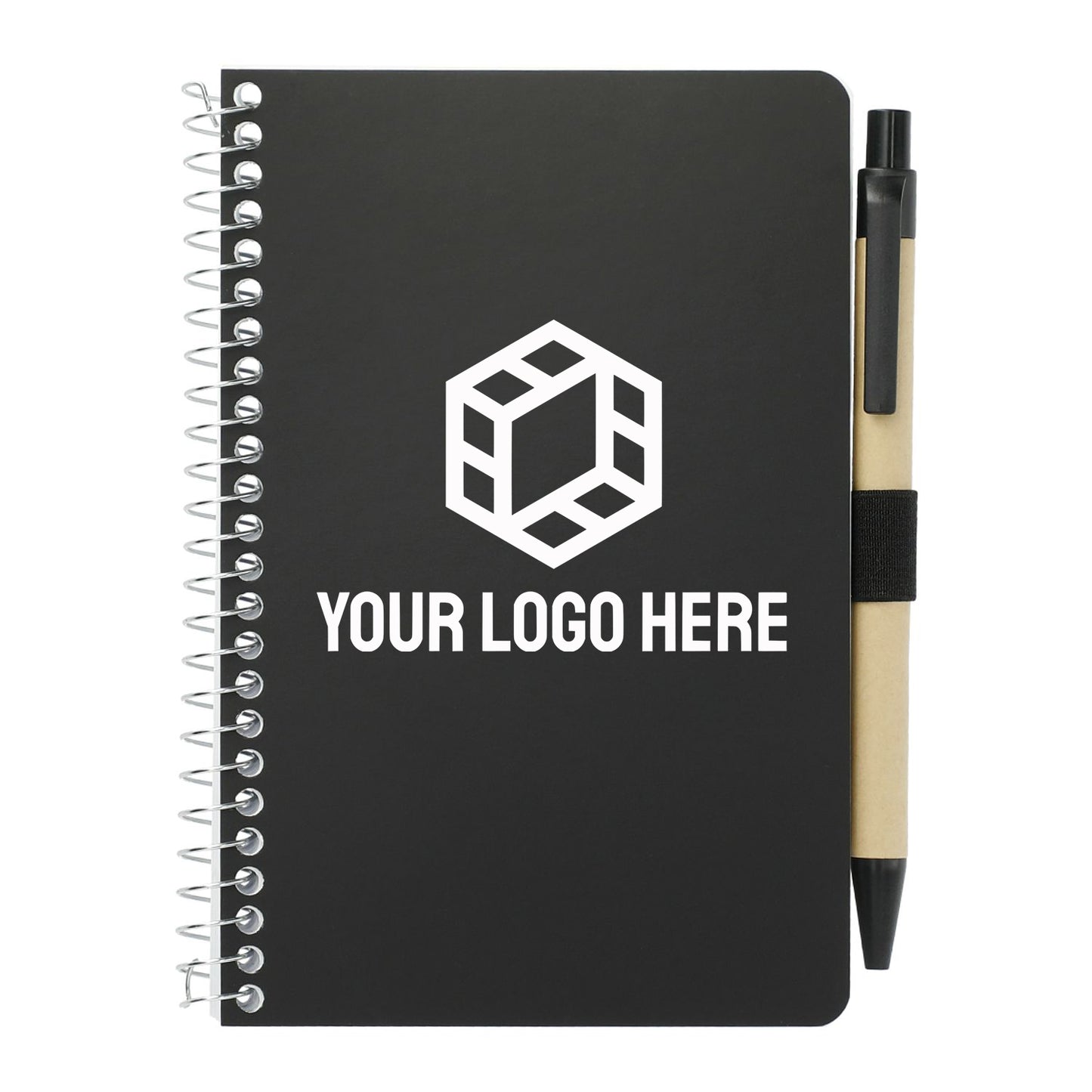 4" x 6" FSC® Mix Pocket Spiral Notebook with Pen