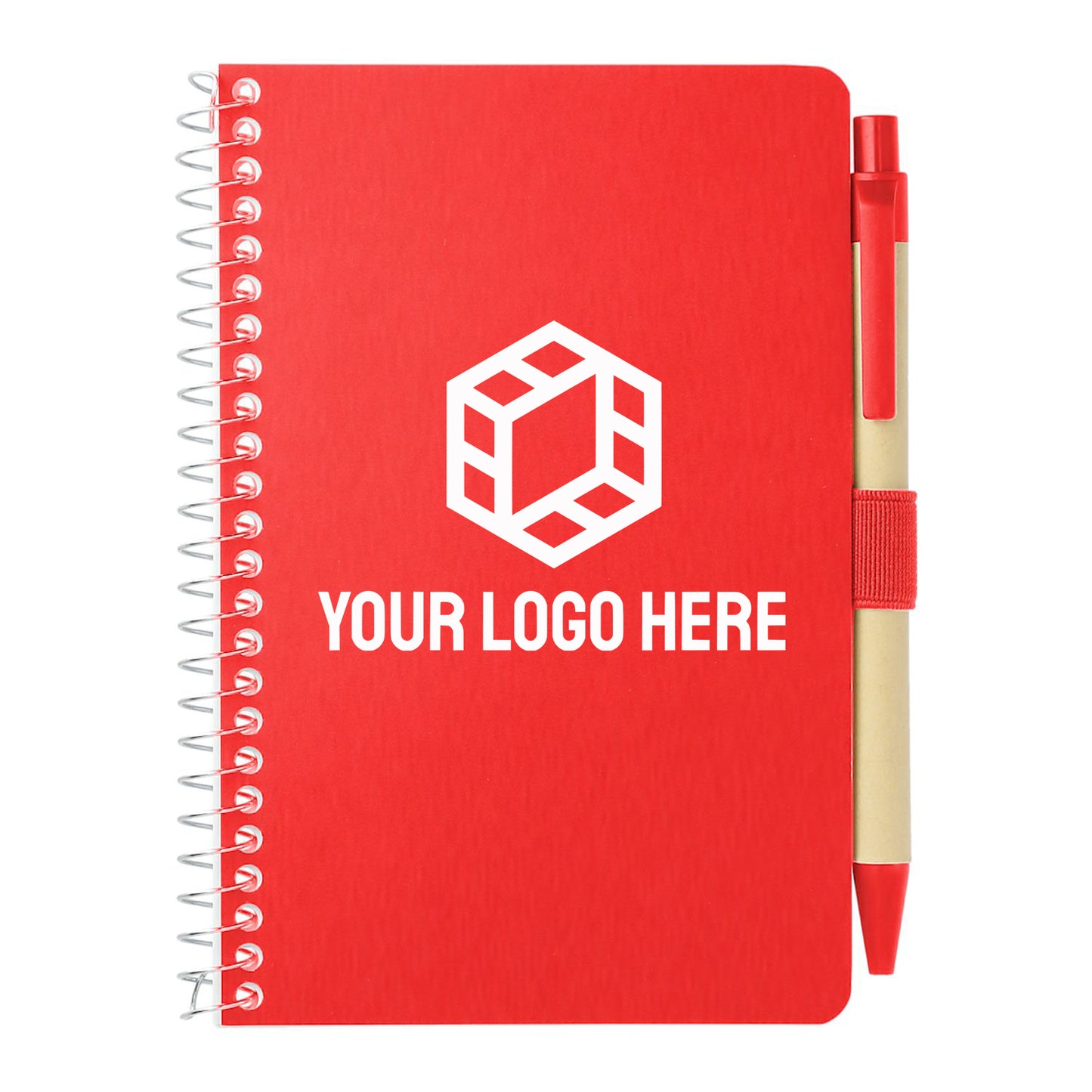 4" x 6" FSC® Mix Pocket Spiral Notebook with Pen
