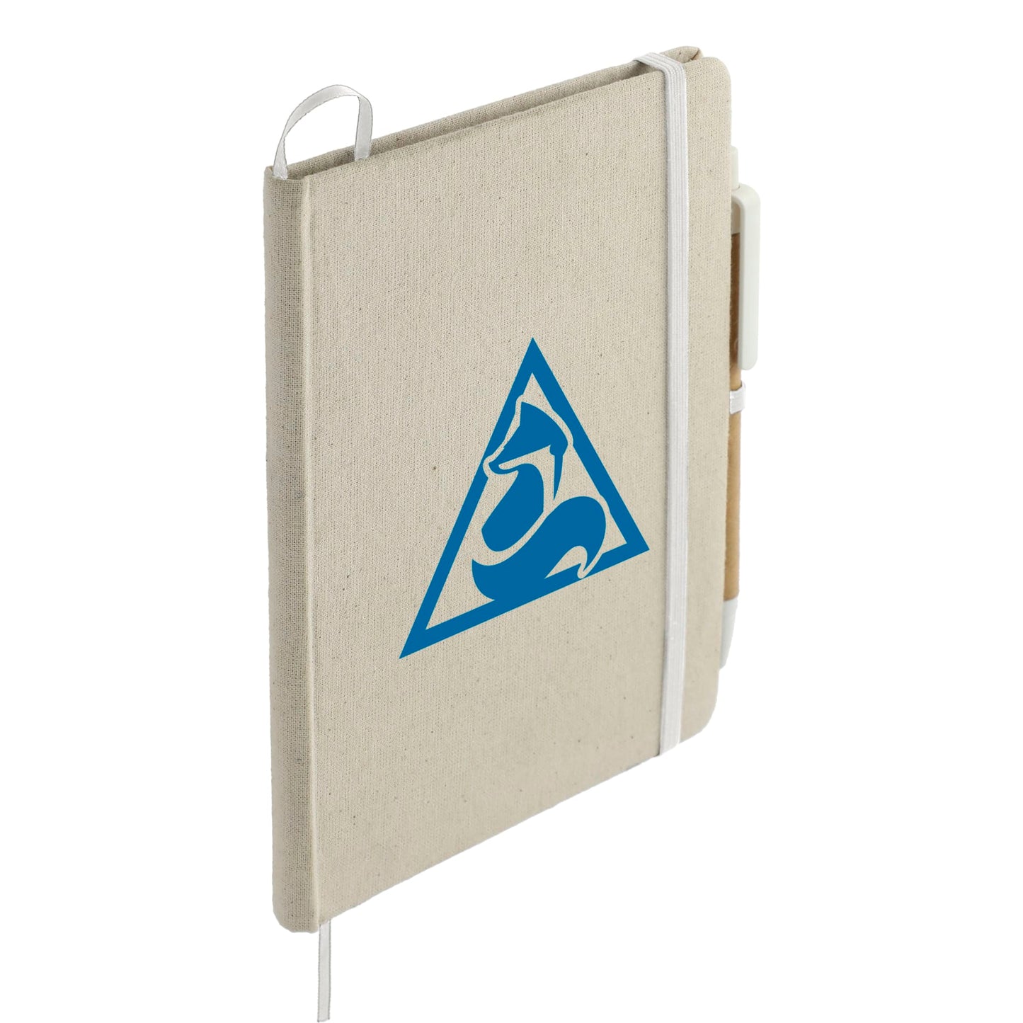 5" x 7" Organic Cotton Bound Notebook w/Pen