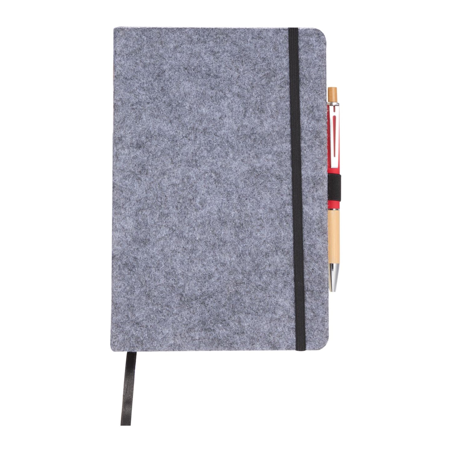 THE GOODS™ Recycled Felt 8" x 5.5" Bound Notebook with Full Color Print