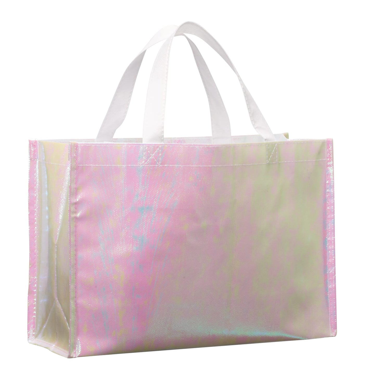Iridescent Non-Woven Shopper Tote