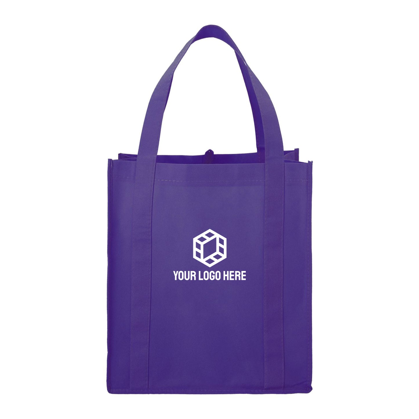 Hercules Non-Woven Grocery Tote with Full Color Print (Minimum 150)