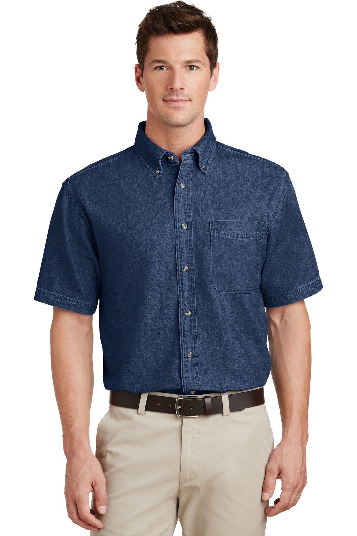 Port & Company® - Short Sleeve Value Denim Shirt