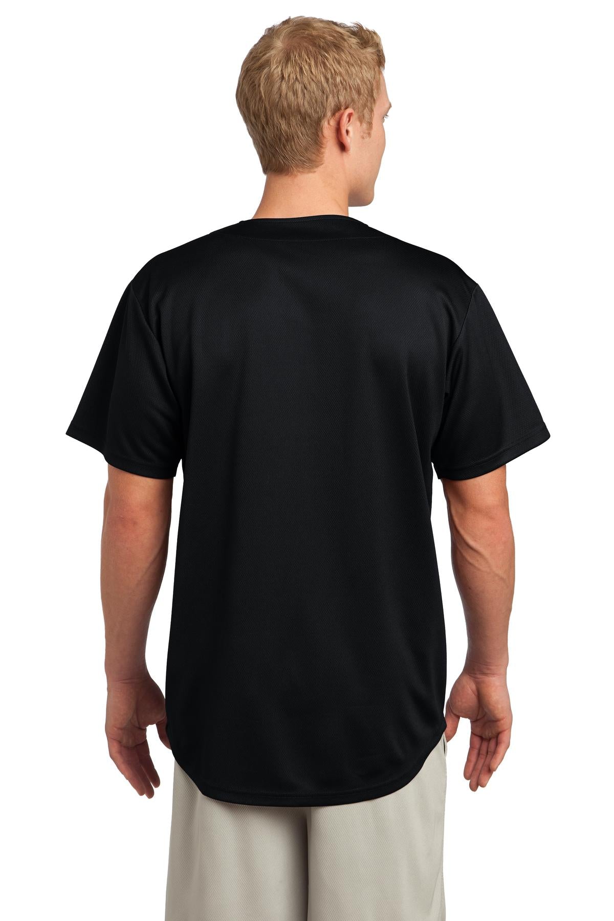 Sport-Tek® PosiCharge® Tough Mesh Full-Button Jersey