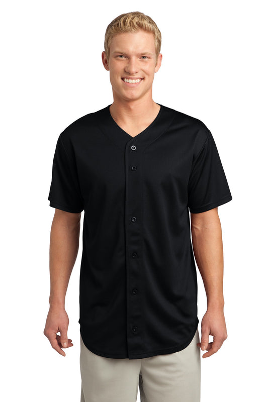 Sport-Tek® PosiCharge® Tough Mesh Full-Button Jersey