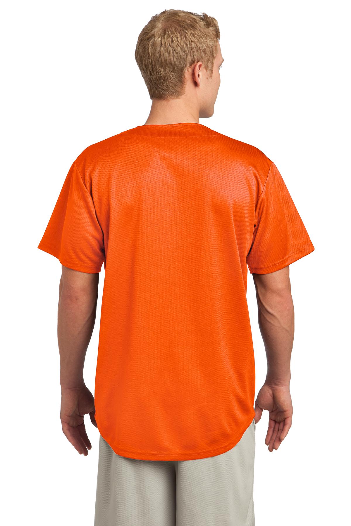 Sport-Tek® PosiCharge® Tough Mesh Full-Button Jersey