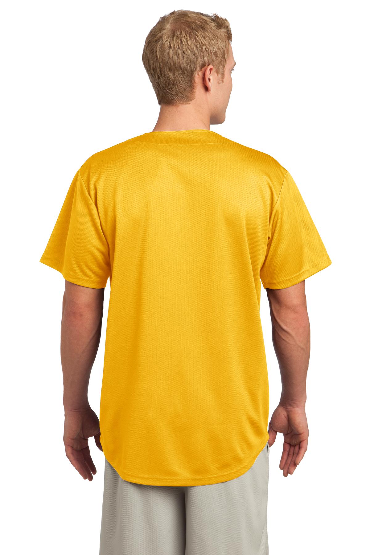 Sport-Tek® PosiCharge® Tough Mesh Full-Button Jersey