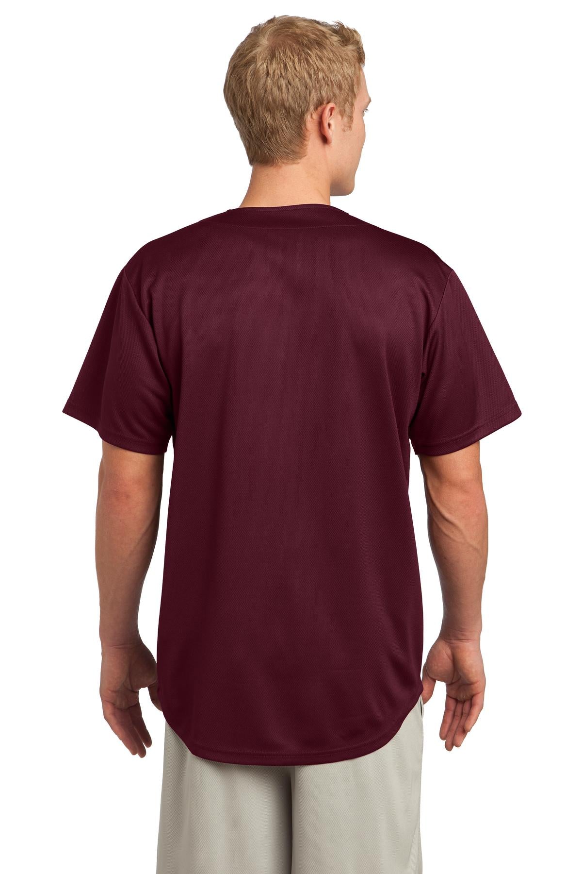 Sport-Tek® PosiCharge® Tough Mesh Full-Button Jersey