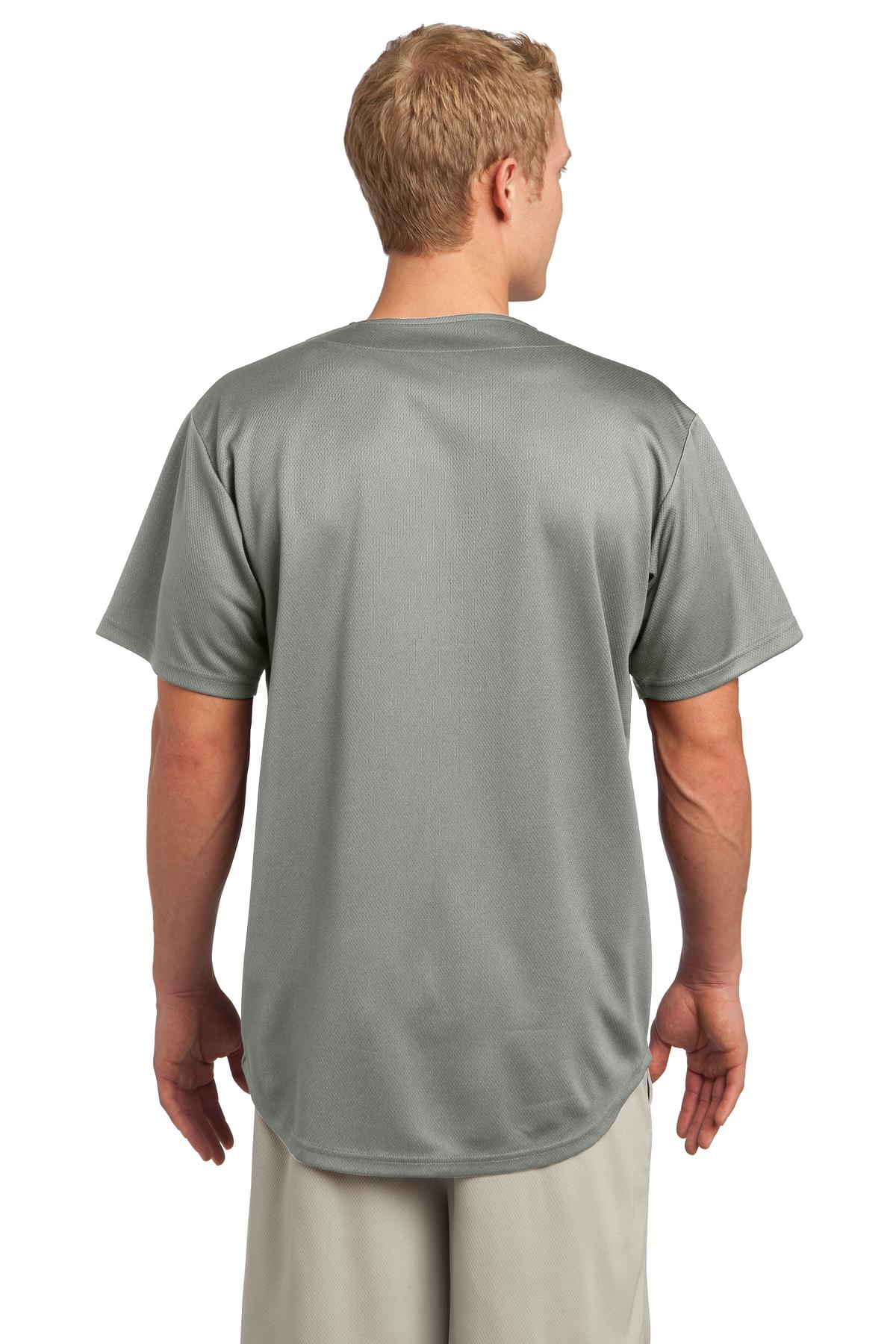 Sport-Tek® PosiCharge® Tough Mesh Full-Button Jersey
