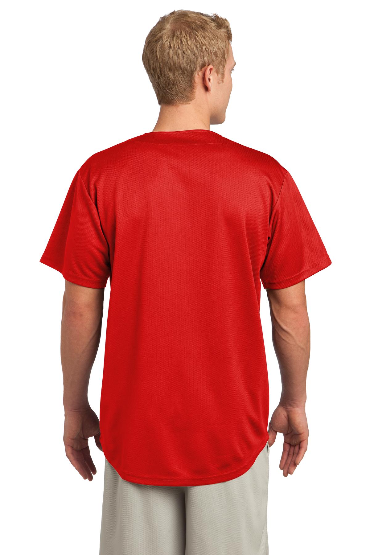 Sport-Tek® PosiCharge® Tough Mesh Full-Button Jersey