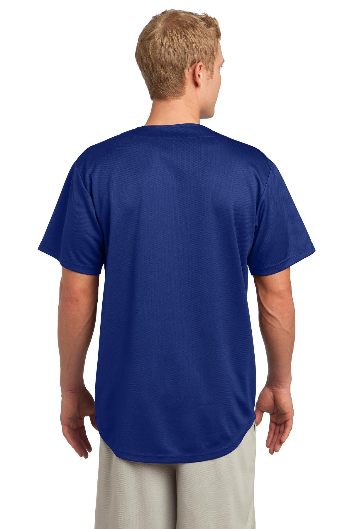 Sport-Tek® PosiCharge® Tough Mesh Full-Button Jersey