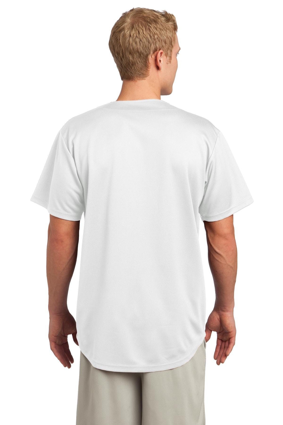 Sport-Tek® PosiCharge® Tough Mesh Full-Button Jersey