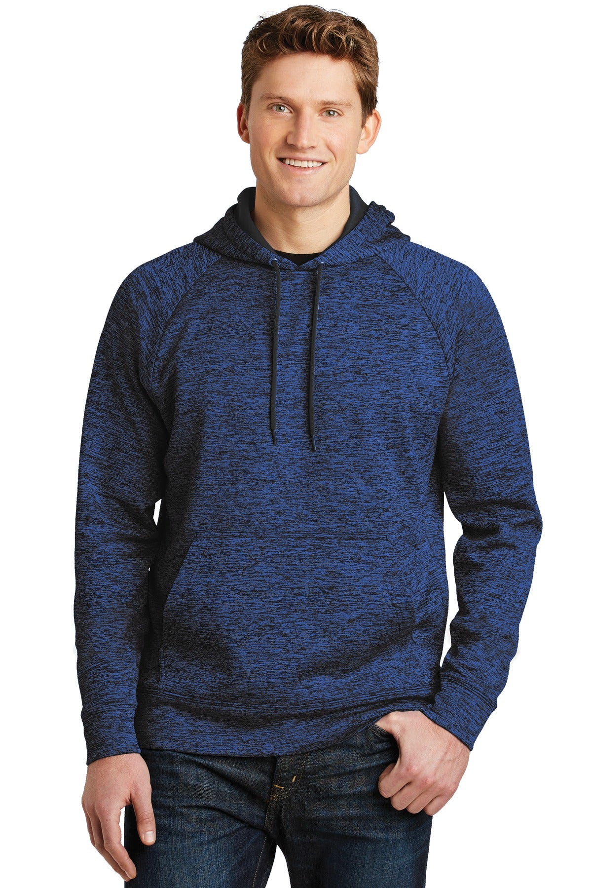 Sport-Tek® PosiCharge® Electric Heather Fleece Hooded Pullover