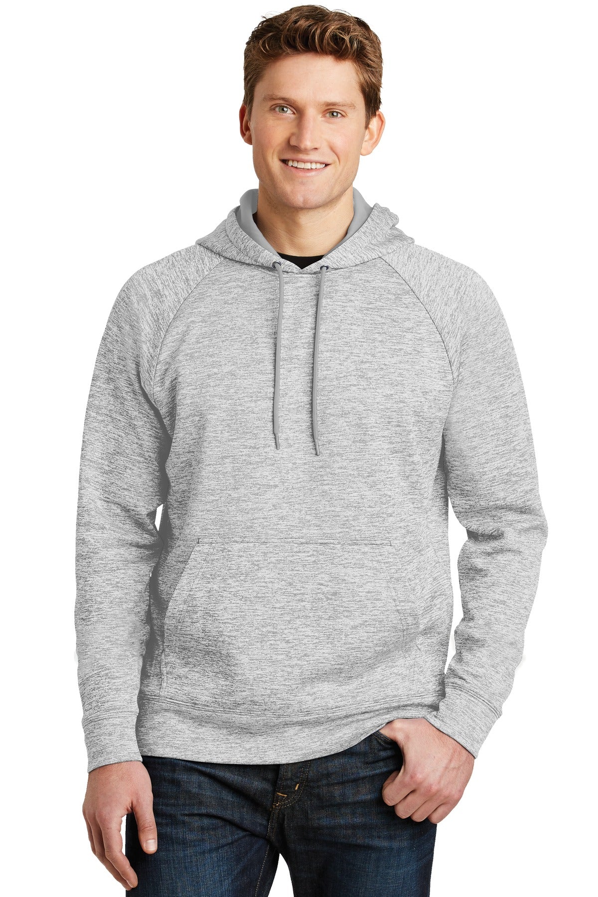 Sport-Tek® PosiCharge® Electric Heather Fleece Hooded Pullover