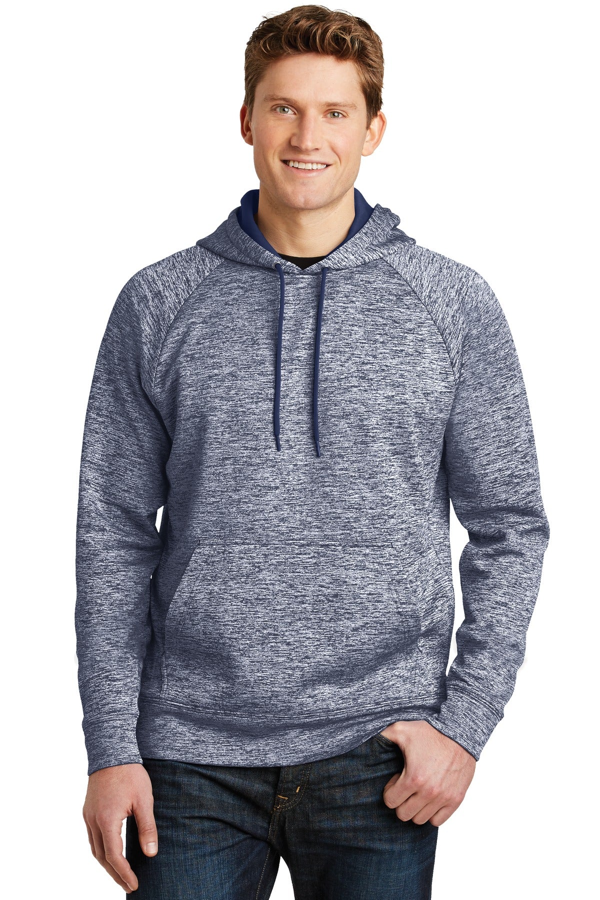 Sport-Tek® PosiCharge® Electric Heather Fleece Hooded Pullover