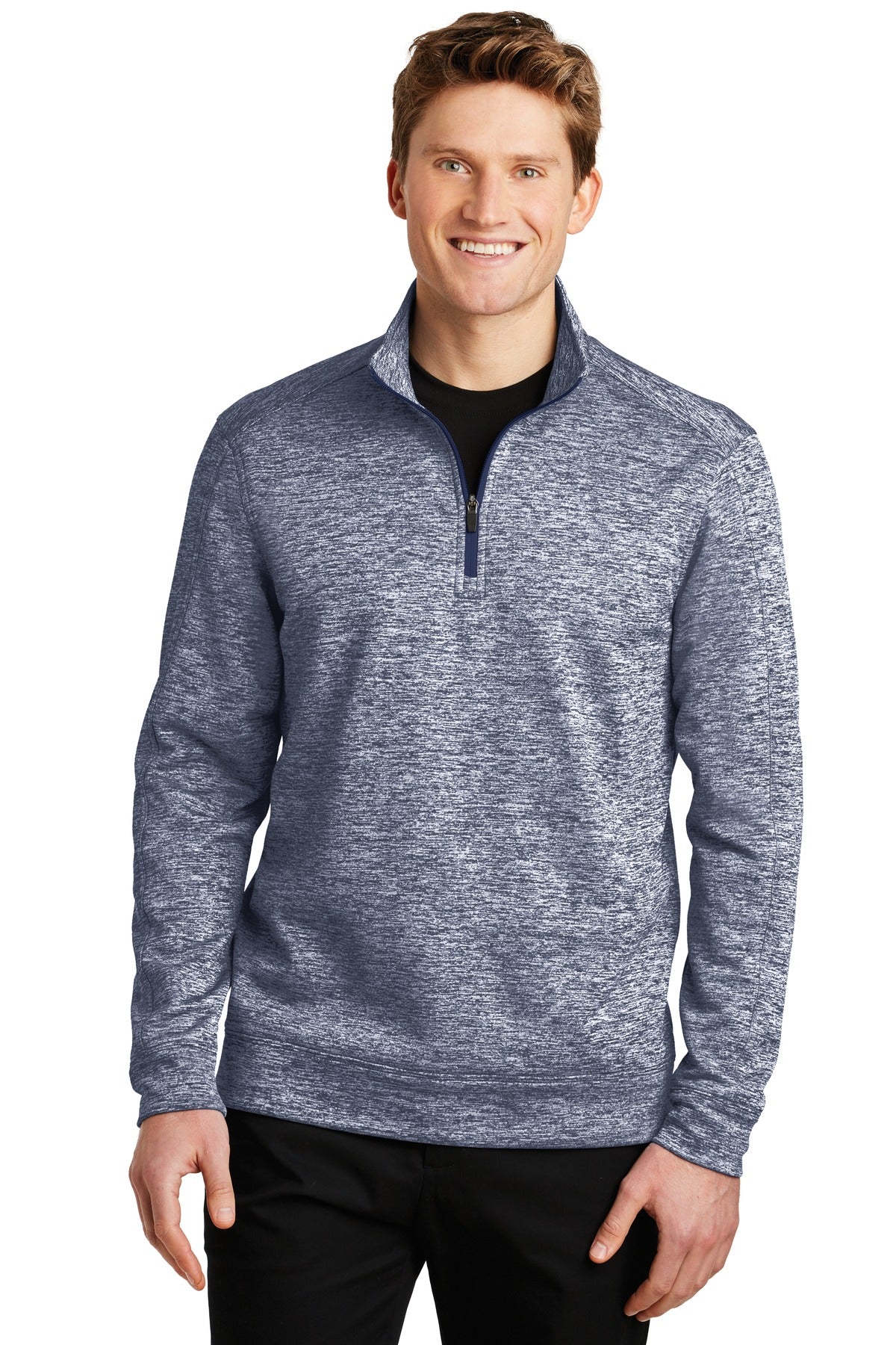 Sport-Tek® PosiCharge® Electric Heather Fleece 1/4-Zip Pullover