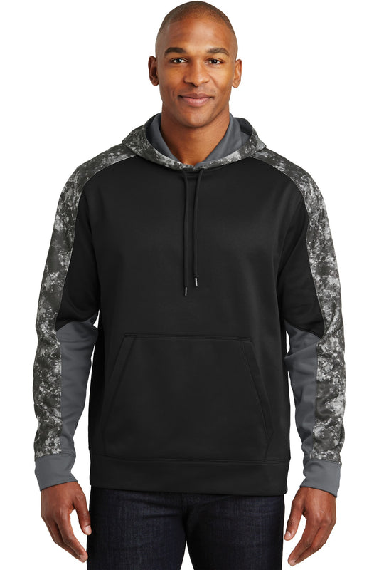 Sport-Tek® Sport-Wick® Mineral Freeze Fleece Colorblock Hooded Pullover