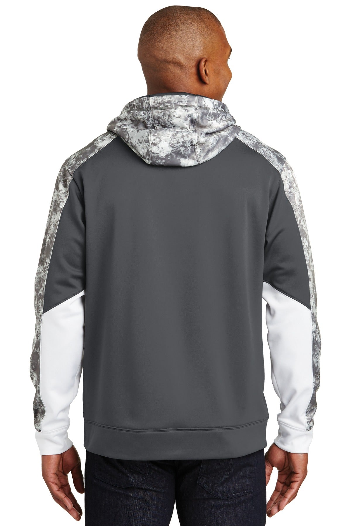 Sport-Tek® Sport-Wick® Mineral Freeze Fleece Colorblock Hooded Pullover