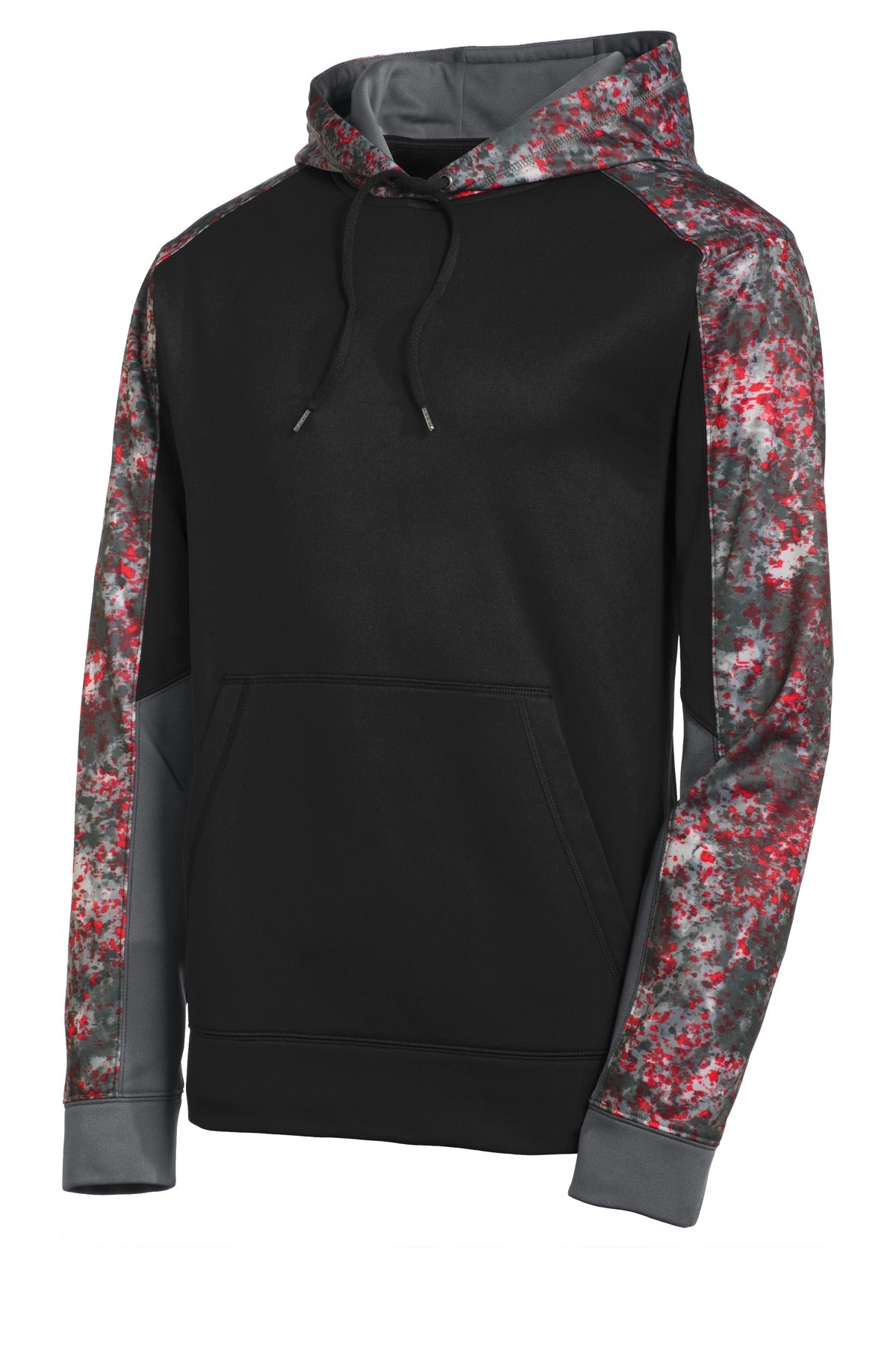 Sport-Tek® Sport-Wick® Mineral Freeze Fleece Colorblock Hooded Pullover