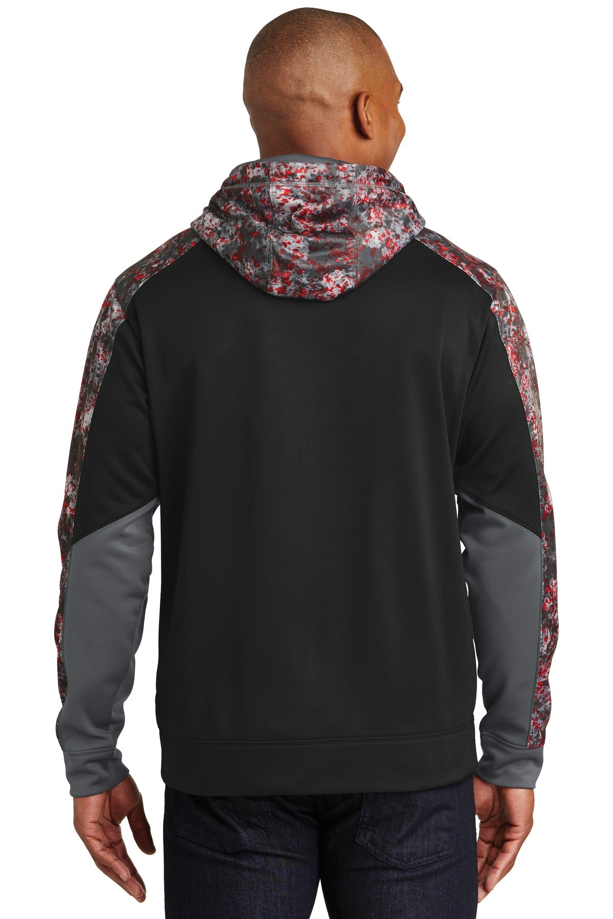 Sport-Tek® Sport-Wick® Mineral Freeze Fleece Colorblock Hooded Pullover