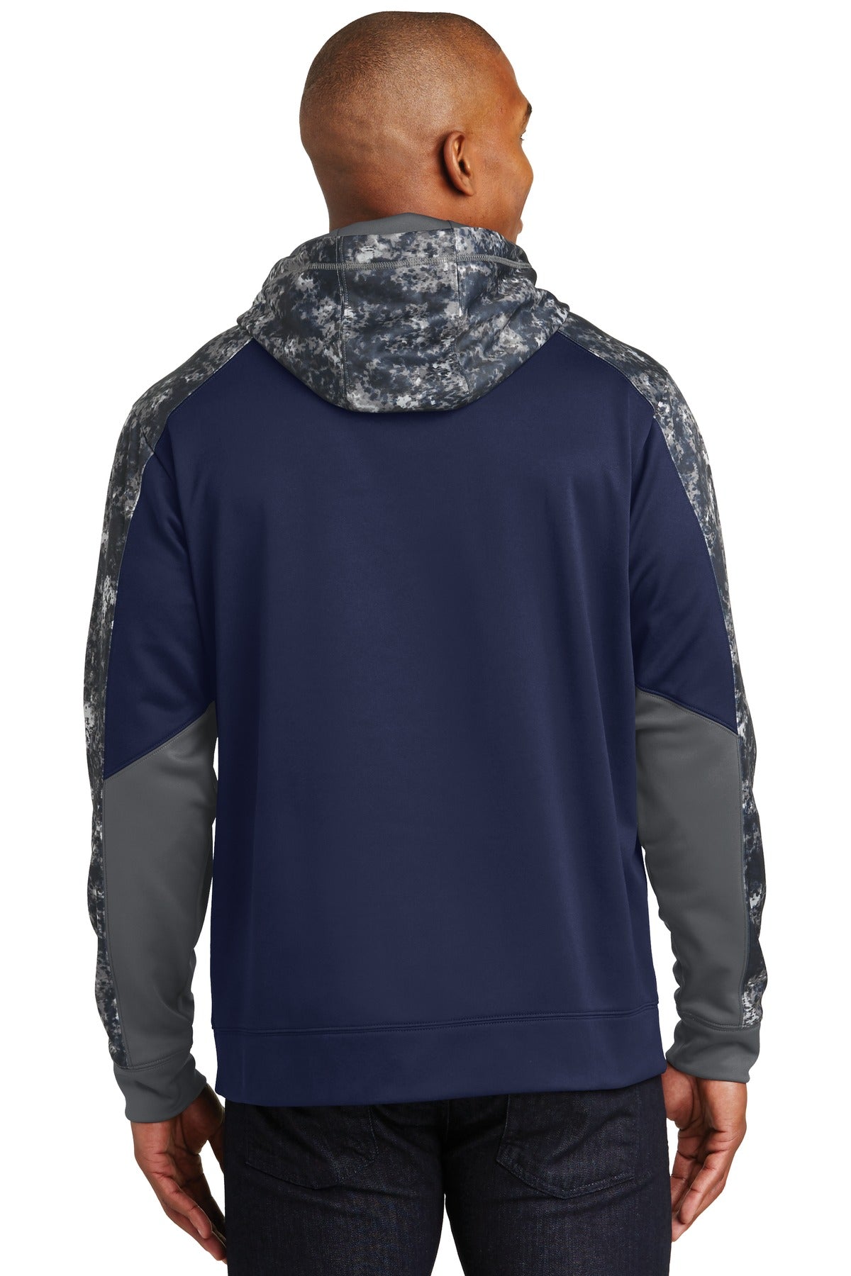Sport-Tek® Sport-Wick® Mineral Freeze Fleece Colorblock Hooded Pullover