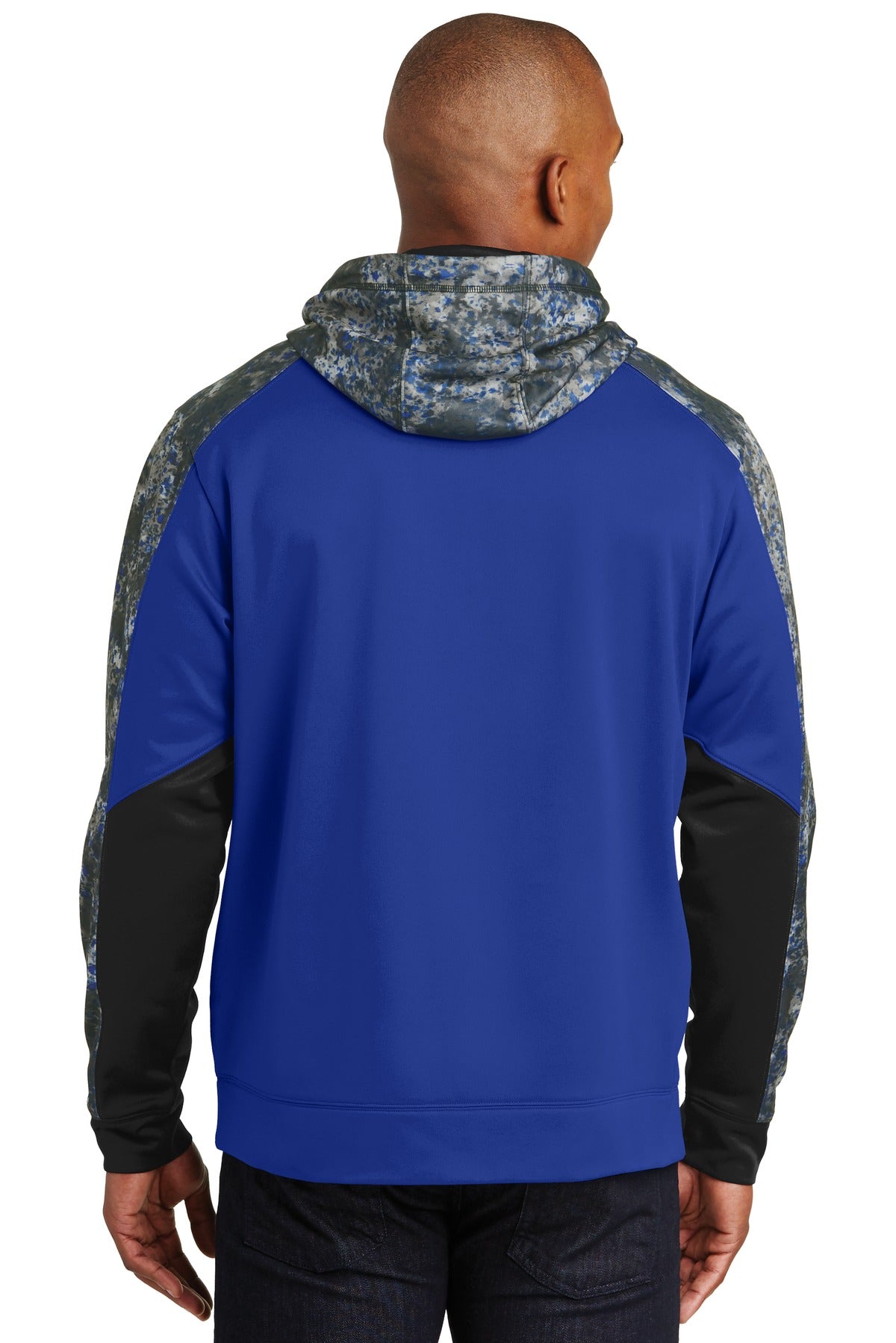 Sport-Tek® Sport-Wick® Mineral Freeze Fleece Colorblock Hooded Pullover