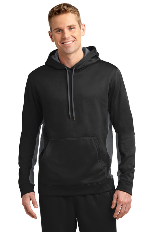 Sport-Tek® Sport-Wick® Fleece Colorblock Hooded Pullover