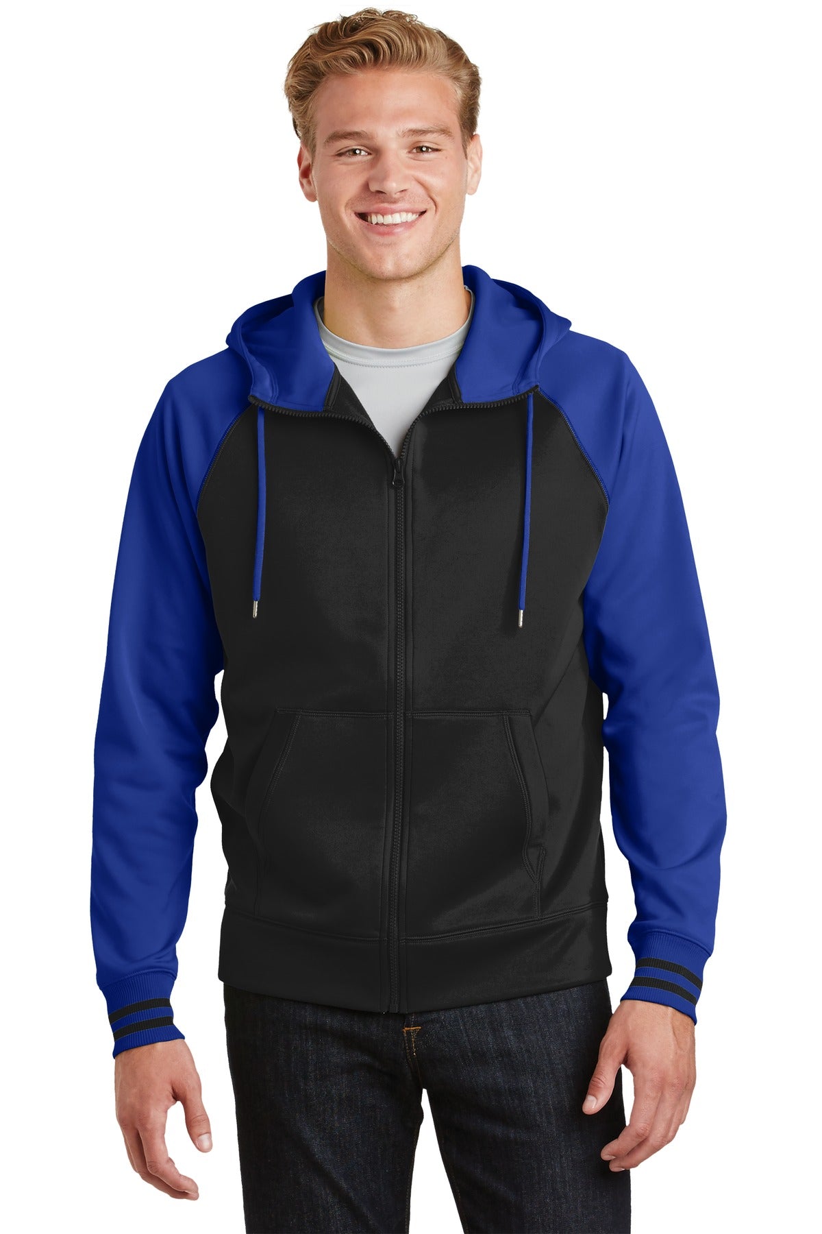 Sport-Tek® Sport-Wick® Varsity Fleece Full-Zip Hooded Jacket