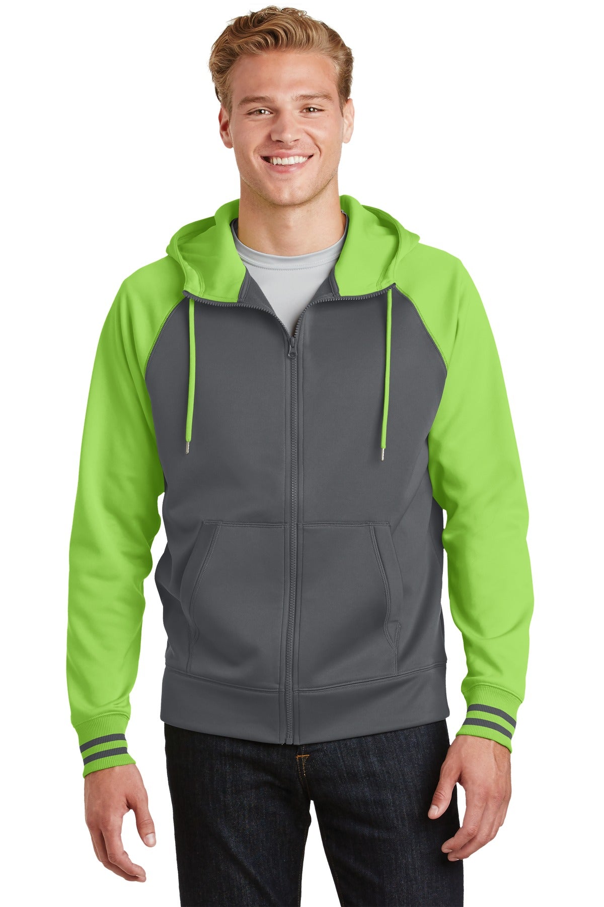 Sport-Tek® Sport-Wick® Varsity Fleece Full-Zip Hooded Jacket