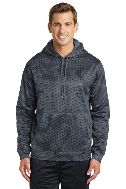 Sport-Tek® Sport-Wick® CamoHex Fleece Hooded Pullover