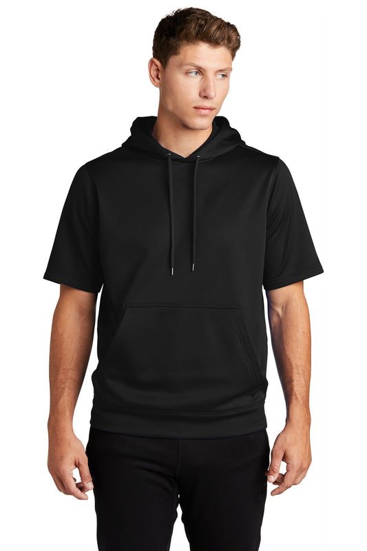 Sport-Tek® Sport-Wick® Fleece Short Sleeve Hooded Pullover