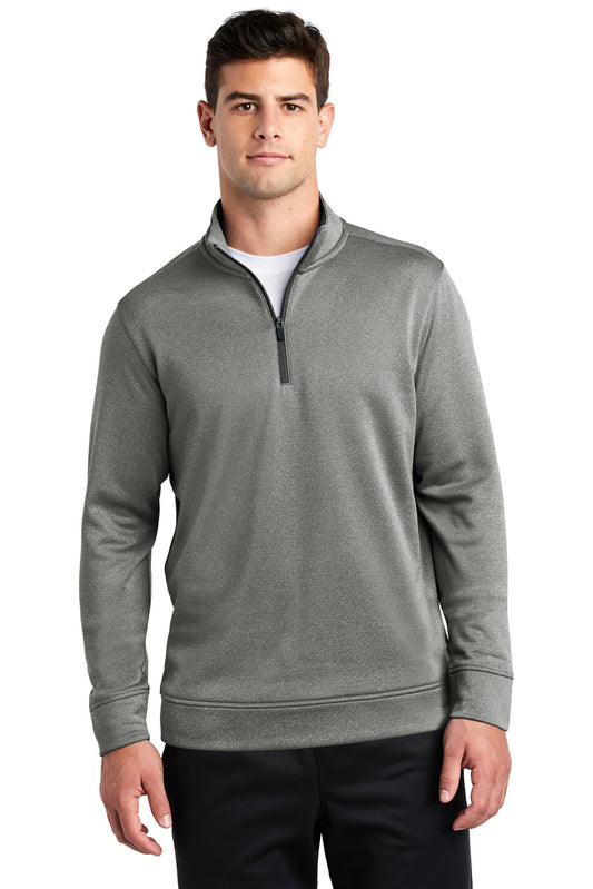 Sport-Tek® PosiCharge® Sport-Wick® Heather Fleece 1/4-Zip Pullover