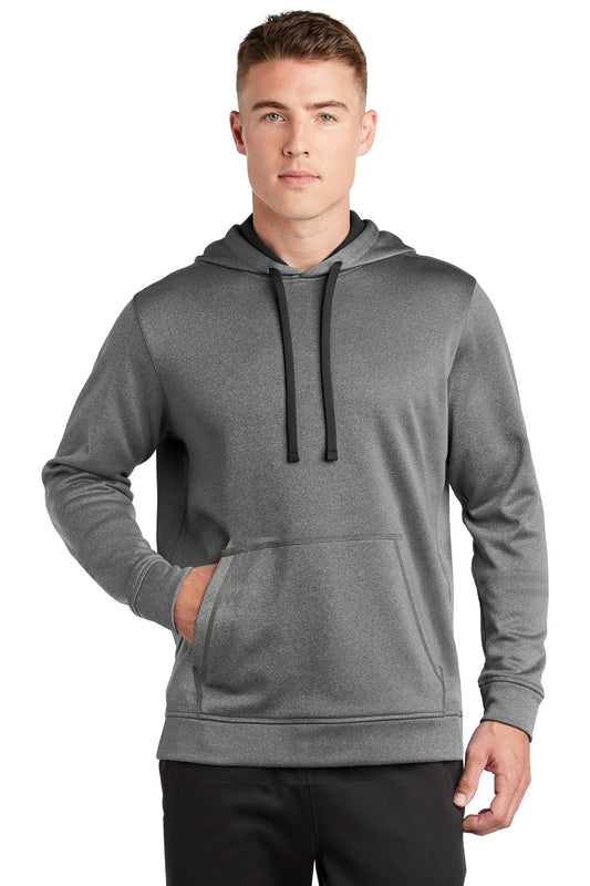 Sport-Tek® PosiCharge® Sport-Wick® Heather Fleece Hooded Pullover