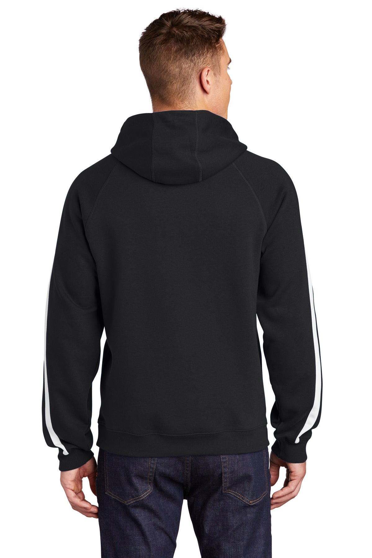 Sport-Tek® Sleeve Stripe Pullover Hooded Sweatshirt