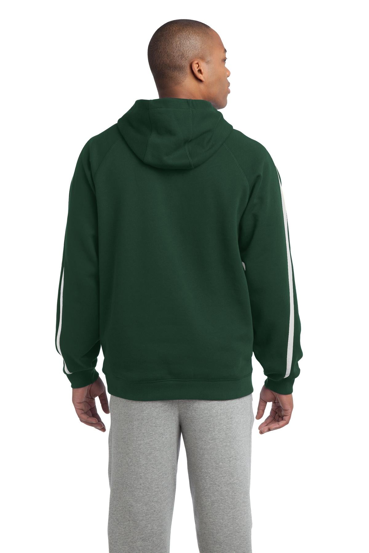 Sport-Tek® Sleeve Stripe Pullover Hooded Sweatshirt