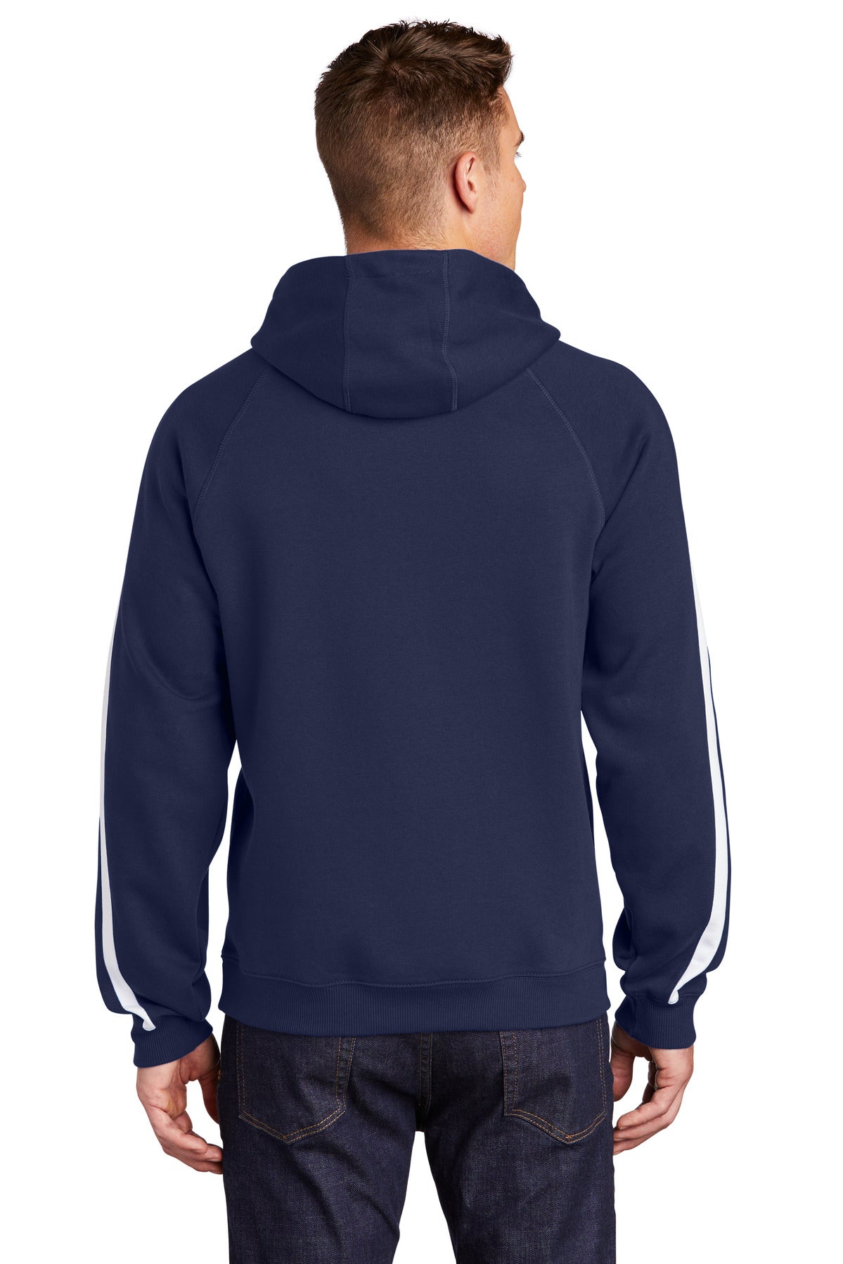 Sport-Tek® Sleeve Stripe Pullover Hooded Sweatshirt